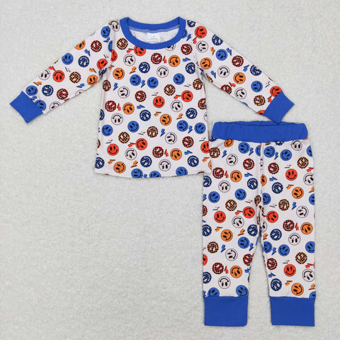 BLP0371 Smiley face Boy Pajamas Set