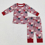 BLP0374/GLP0848 Christmas Rooster Kids Sibiling Matching Clothes