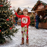 BLP0375 Christmas Cowboys Boys Jogger Set