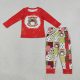 BLP0375 Christmas Cowboys Boys Jogger Set