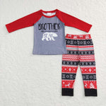 BLP0414 Christmas Brother Bear Boy Set