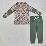 BLP0491 Hunting Camo Green Pullover Boys Set