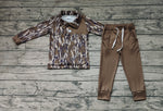 BLP0492 Hunting Camo Pullover Boys Set