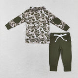 BLP0493 Hunting Camo Mallard Pullover Boys Set