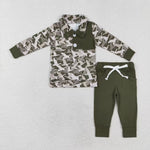 BLP0493 Hunting Camo Mallard Pullover Boys Set