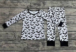 BLP0520 Halloween Bat Black Boys Pajamas Set