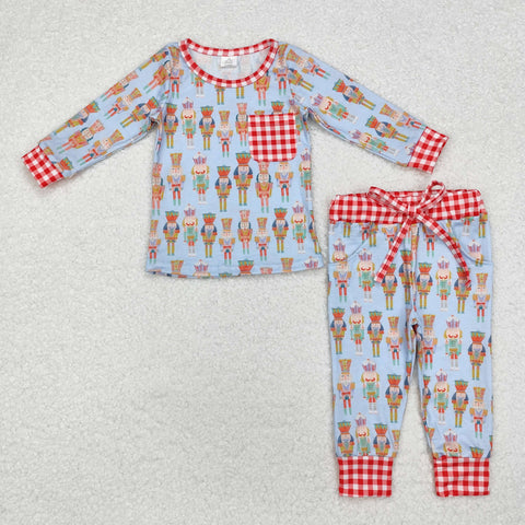 BLP0521 Bamboo Christmas Soldier Boys Pajamas Set