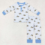 BLP0554 Mallard Sky Blue Boys Pajamas Set