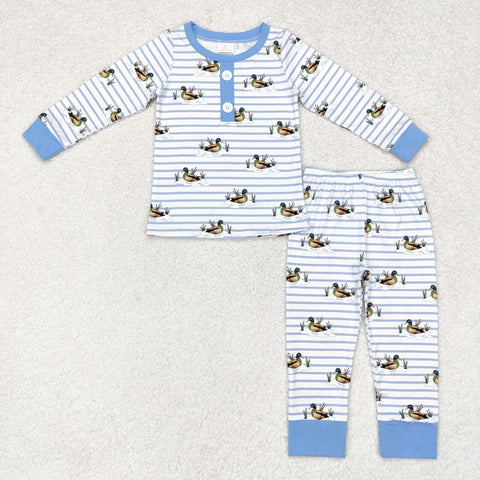 BLP0554 Mallard Sky Blue Boys Pajamas Set