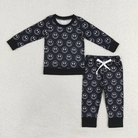 BLP0565 Smiley Face Black Boys Set