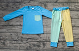 BLP0596 Colorful Blue Cotton Boys Set