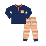 BLP0627 Orange Stripe Boys Set