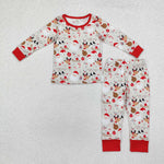 BLP0662 Bamboo Christmas Santa Gift Boys Pajamas Set