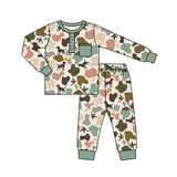 BLP0669 Bamboo Hunting Mallard Dog Boys Pajamas Set