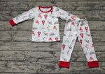 BLP0674 Bamboo Christmas Crawfish Red Boys Pajamas Set