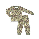 BLP0706 Bamboo Hunting Camo Boys Pajamas Set