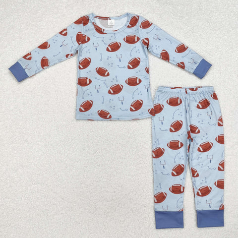 BLP0740 Bamboo Football Boys Pajamas Set