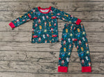 BLP0747 Christmas Cartoon Mouse Boys Pajamas Set