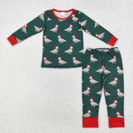 BLP0903 Bamboo Christmas Mallard Ducks Boys Pajamas Set