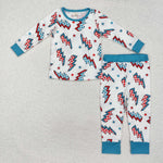 BLP0991 Bamboo Lightning Green Boys Pajamas Set