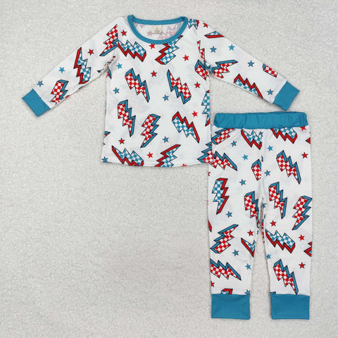 BLP0991 Bamboo Lightning Green Boys Pajamas Set