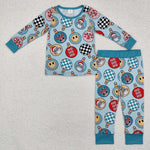 BLP0992 Bamboo Christmas HOHOHO Green Boys Pajamas Set