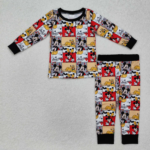 BLP1058 Cartoon Mouse Boys Pajamas Set