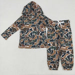 BLP1063 Hunting Camo Hooded Boys Jogger Set