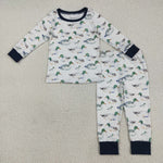 BLP1121 Mallard Ducks Navy Boys Pajamas Set