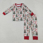 BLP1206 Christmas Trees Soldier Boys Pajamas Set (12-18M to 7-8T)