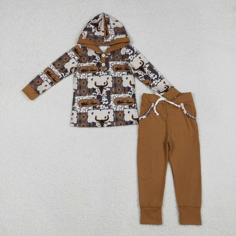 BLP1238 Skull Bull Western Hooide Girls Set