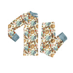 Preorder MOQ 5 pcs BLP1248 Go Team Baseball Boys Pajamas Set