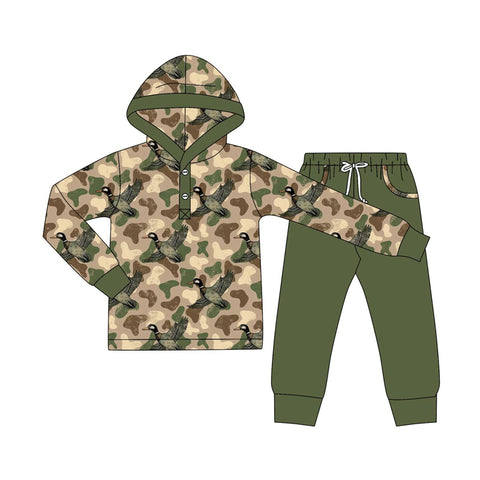 Preorder 09.25 BLP1250 Mallard Ducks Camo Hoodie Boys Set