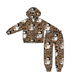 Preorder 09.25 BLP1252 Christmas Santa Camo Hoodie Coat Boys Set
