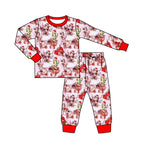 Preorder 09.26 BLP1255 Christmas House Cactus Boys Pajamas Set