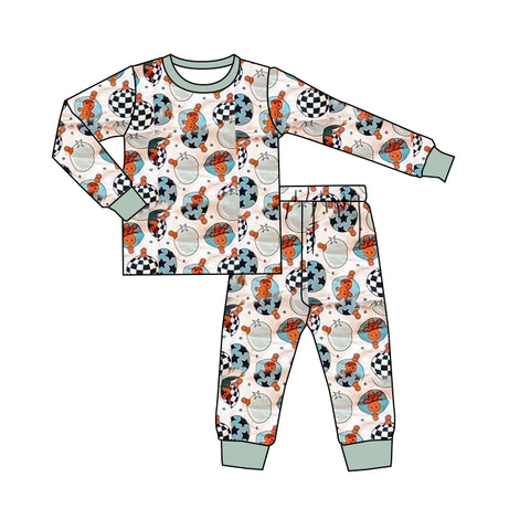 Preorder 09.26 BLP1256 Christmas Gingerbread Boys Pajamas Set