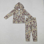 BLP1266 Hunting Camo Hoodie Zipper Boy's Set