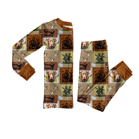 Preorder BLP1271 Hunting Dog Boy's Pajamas Set (Deadline 2025.9.24)