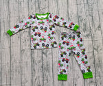 Preorder Samples BLP1286 Christmas Truck Green Boys Pajamas Set