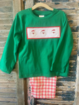 Preorder 10.01 MOQ 5 pcs BLP1288 Christmas Santa Green Boys Set