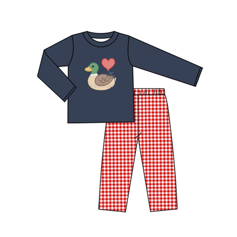 Preorder 10.14 MOQ 5 pcs BLP1304 Mallard Ducks Love Boys Set