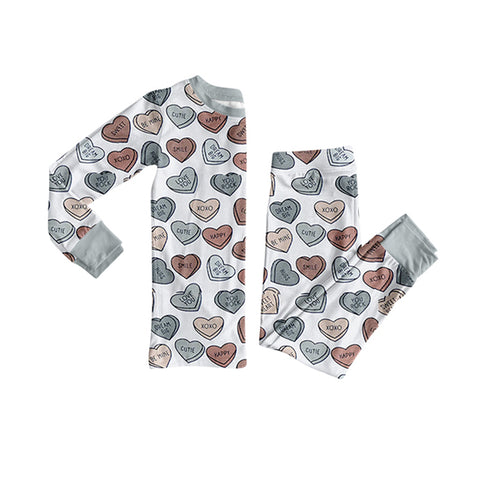 Preorder 10.14 MOQ 5 pcs BLP1305 Valentine's Day XOXO Boys Pajamas Set