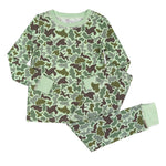 Preorder 10.21 MOQ 5 pcs BLP1311 Hunting Mallard Ducks Green Boys Pajamas Set