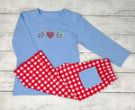 Preorder 10.29 MOQ 5 pcs BLP1314 Valentine's Day Love Blue Boys Set