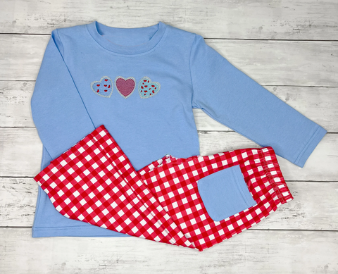 Preorder 10.29 MOQ 5 pcs BLP1314 Valentine's Day Love Blue Boys Set