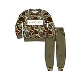 Preorder Samples BLP1330 Embroidery MAMA'S BOY Camo Boys Set