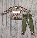 Preorder Samples BLP1330 Embroidery MAMA'S BOY Camo Boys Set