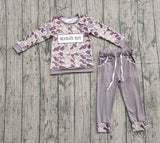 Preorder Samples BLP1333 Embroidery MAMA'S BOY Camo Boys Set