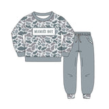 Preorder Samples BLP1335 Embroidery MAMA'S BOY Camo Boys Set
