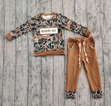 Preorder Samples  BLP1337 Embroidery MAMA'S BOY Camo Boys Set